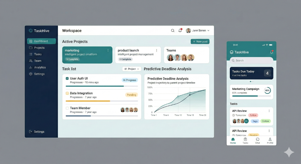 TaskHive — Project Management Tool